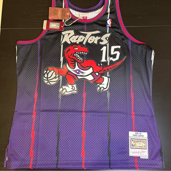 Mitchell & Ness Toronto Raptors Jersey Mens XL Purple Vince Carter